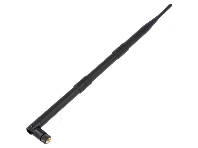 Antenne; zwart; RP-SMA; 50W; 2,4÷2,5GHz; 50Ω; 0,38m; 9dBi; -20÷85°C Antenne; zwart; RP-SMA; 50W; 2,4÷2,5GHz; 50Ω; 0,38m; 9dBi; -20÷85°C